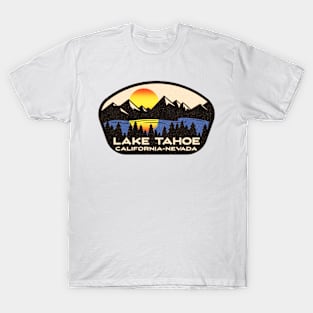 Lake Tahoe California Nevada Ski Skiing Boating Hiking Camping Vintage T-Shirt